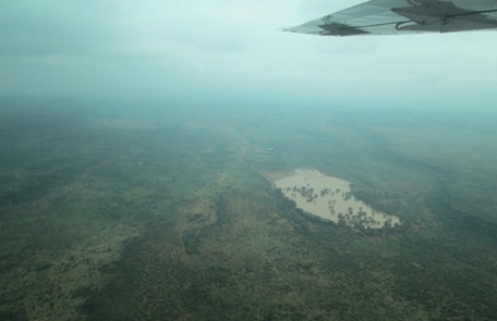 view from an airplane
