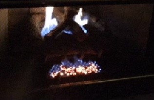fire providing warmth and comfort