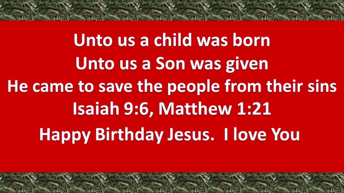 Happy Birthday Jesus