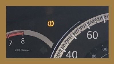 Tire pressure warning light