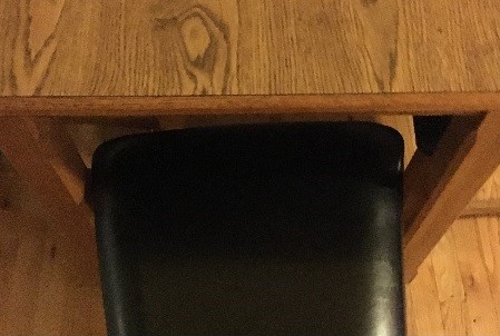 Chair at table